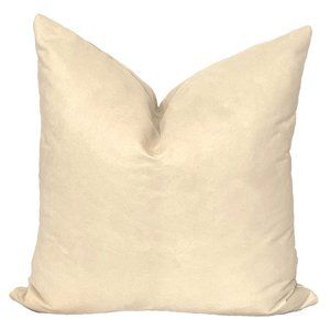 Swanky Suede - Beige Accent Pillow - NEW